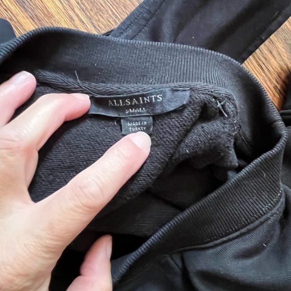 ALLSAINTS SWEATSHIRT WITH TIE BELT - Picture 10 of 11